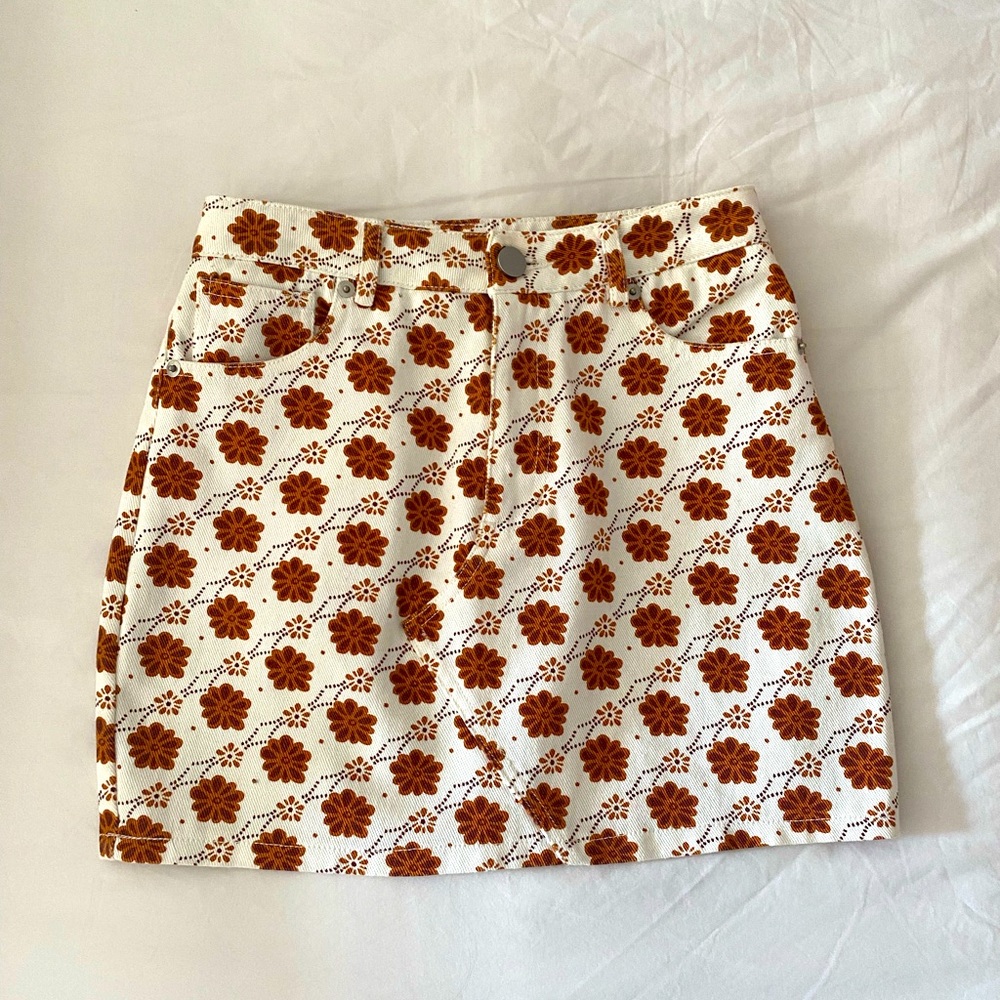 Forever21 Cute Mini Skirt Floral XS